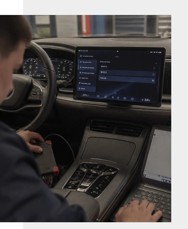 Русификация автомобиля BYD HAN для эксплуатации в Касимах